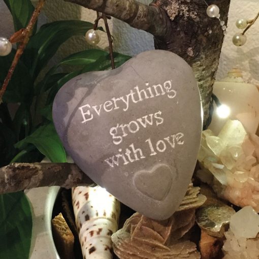 everything grows with love fairy stone
